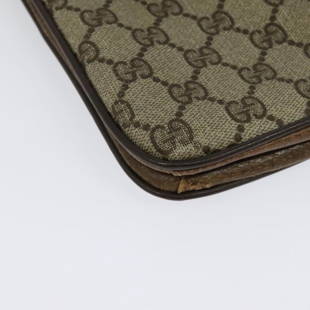 GUCCI GG Supreme Shoulder Bag Pvc Beige Gold - Picture 12 of 16